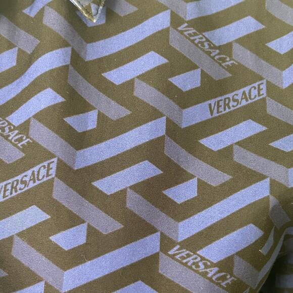 Versace women's La Greca all over printed button down blouse size 38 (US 2 - 4) - Picture 6 of 14